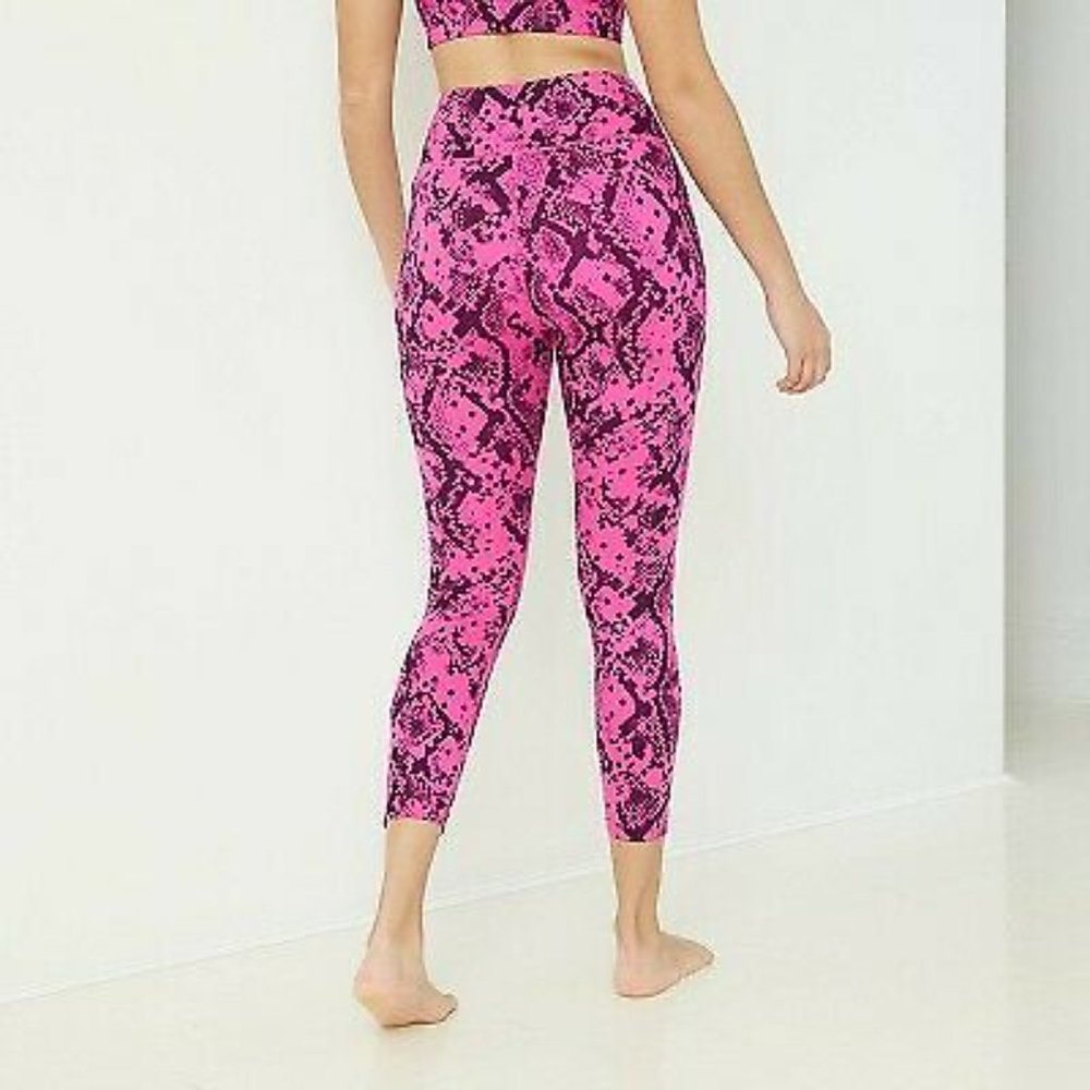 Joy Lab Snake Print High-Waisted Leggings Size XS - Picture 2 of 3